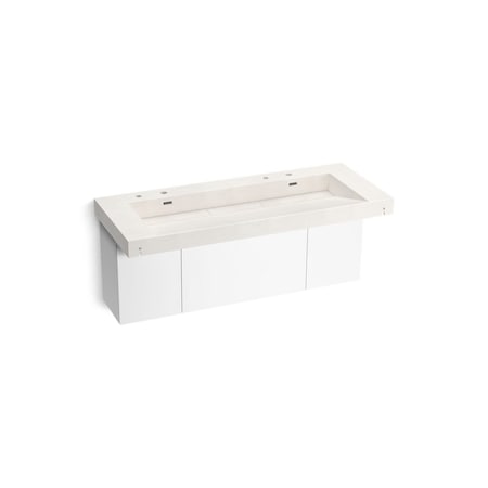 Kohler Constellation 60In Wall-Mount Trough Lavatory System In Arrow Root 81032-BPW-KCR